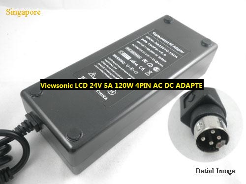*Brand NEW* ADP-120TB B 700-0089-002 Viewsonic LCD 24V 5A 120W 4PIN AC DC ADAPTE POWER SUPPLY